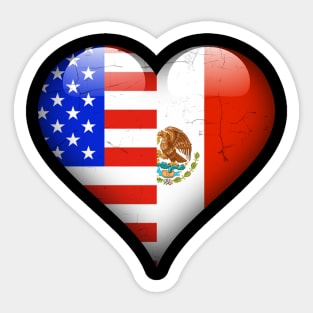 Half American Half Mexican - Gift for Mexican From Mexico Sticker